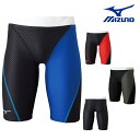 【店内商品3点以上でさらに3%OFFクーポン配布中】ミズノ MIZUNO 競泳水着 練習用水着 メンズ ハーフスパッツ EXER SUITS U-Fit 競泳練...