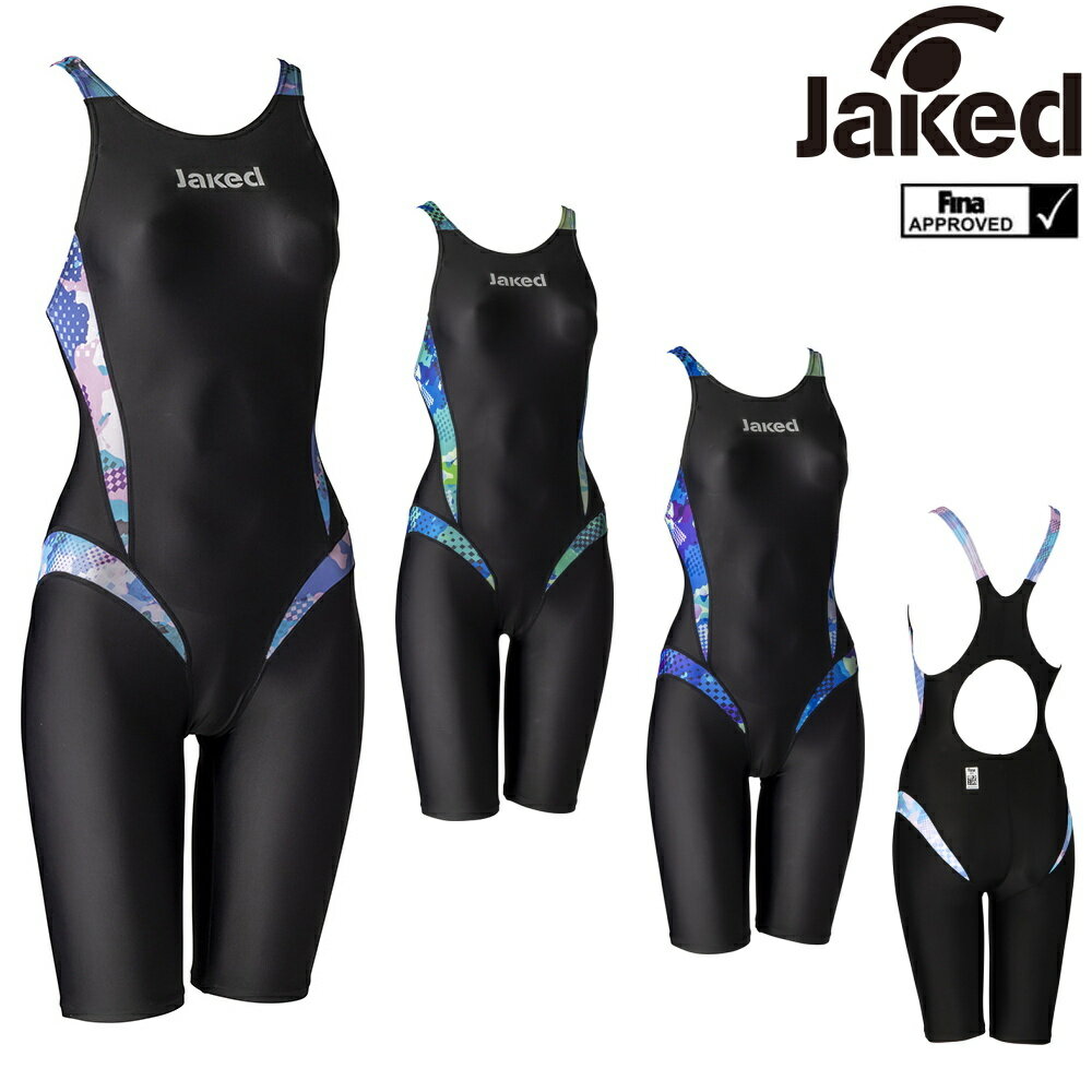 【店内商品3点以上でさらに3%OFFクーポン配布中】Jaked ジャケッド 競泳水着 レディース J-ELASTICO for MASTERS ジェイ・エラスティコ フォー マスターズ fina承認 WA承認 finaマーク あり 820735F