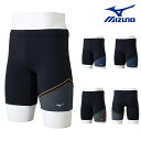 【店内商品3点以上でさらに3%OFFクーポン配布中】ミズノ MIZUNO フィットネス水着 メンズ ふんわりライト ハーフスパッツ 立体カップ付き N2JBB103