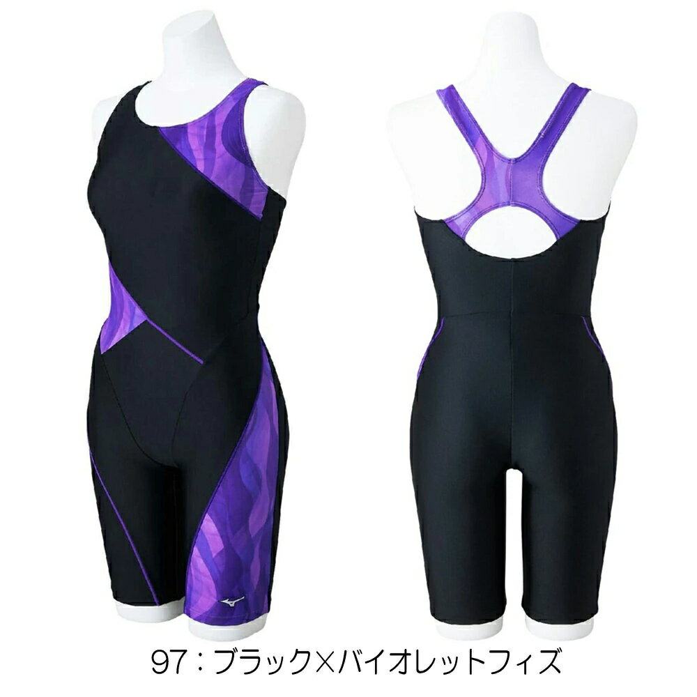 Mizuno スポーツ用水着 紫/多色 MIZUNO（ミズノ） 競泳水着 レディース 別注品 ハイカット FINA承認
