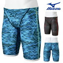 【店内商品3点以上でさらに3%OFFクーポン配布中】ミズノ MIZUNO 競泳水着 練習用水着 メンズ エクサースーツ ハーフスパッツ EXER SUITS U-Fit 競泳練習水着 2025年春夏モデル N2MBC073