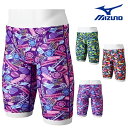 【店内商品3点以上でさらに3%OFFクーポン配布中】ミズノ MIZUNO 競泳水着 練習用水着 メンズ エクサースーツ ハーフスパッツ EXER SUITS U-Fit 競泳練習水着 2025年春夏モデル N2MBC086