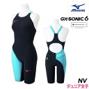 ミズノ 競泳水着 ジュニア女子 GX SONIC6 NV WA承認モデル GX SONIC VI ハーフスーツ 布帛素材 競泳全種目 短距離〜中・長距離 選手向...