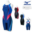 【クーポンで更に10%OFF対象】ミズノ MIZUNO 競泳水着 レディース WA承認モデル STREAM ACE ハーフスーツ マスターズバック ストリームフ...