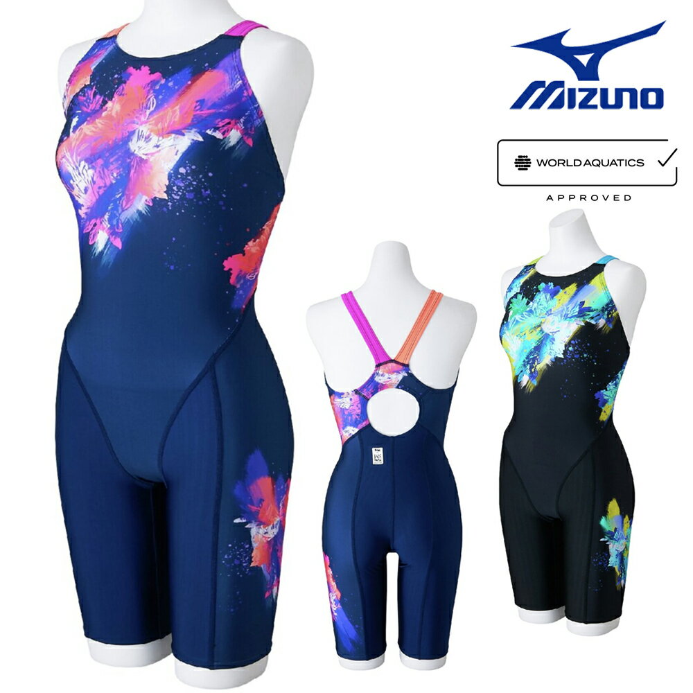 【店内商品3点以上でさらに3%OFFクーポン配布中】ミズノ MIZUNO 競泳水着 レディース WA承認モデル STREAM ACE ハーフスーツ マスターズバック オールインワン ストリームフィットA 2025年春夏モデル N2MGC241 fina マーク あり