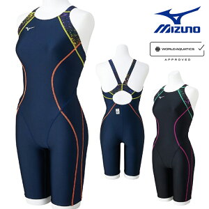 【店内商品3点以上でさらに3%OFFクーポン配布中】ミズノ MIZUNO 競泳水着 レディース WA承認モデル ST Lala ハーフスーツ マスターズバック オールインワン 2025年春夏モデル N2MGC246 fina マーク あり