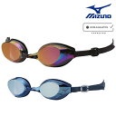 【店内商品3点以上でさらに3%OFFクーポン配布中】ミズノ MIZUNO 水泳 フィットネスゴーグル ミラーレンズ クッション一体成型 WA承認モデル くもり止...