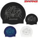 【店内商品3点以上でさらに3%OFFクーポン配布中】SWANS スワンズ 限定シリコンキャップ WA承認 水泳 スイムキャップ 復刻モデル 日本製 ライン SA-7LIN