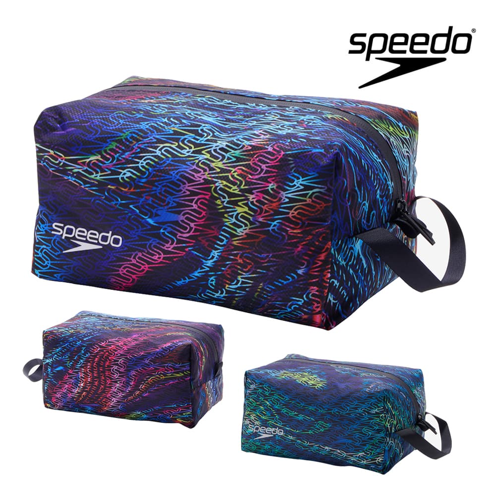 【店内商品3点以上でさらに3%OFFクーポン配布中】スピード SPEEDO 水泳 モノグラムジャパン2ウォータープルーフエム Mサイズ ポーチ 防水 スイミングバッグ プール 2025年春夏モデル SE22520
