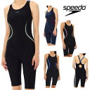 【店内商品3点以上でさらに3%OFFクーポン配布中】スピード SPEEDO フィットネス水着 レディース オーバルカーヴィールースンニースキン オールインワン パッド付き Ultra Stretch ECO 2025年春夏モデル SFW12510