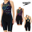 【店内商品3点以上でさらに3%OFFクーポン配布中】スピード SPEEDO フィットネス水着 レディース モノグラムジャパン2ルースンニースキン オールインワン パッド付き Ultra Stretch ECO 2025年春夏モデル SFW12520(4)