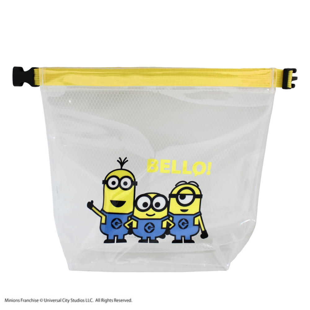 丸眞 マルシン くるくるバッグ ミニオンズ MINIONS ベローバッグ ポーチ スイミングバッグ 水泳小物 スイミング プール 011605M
