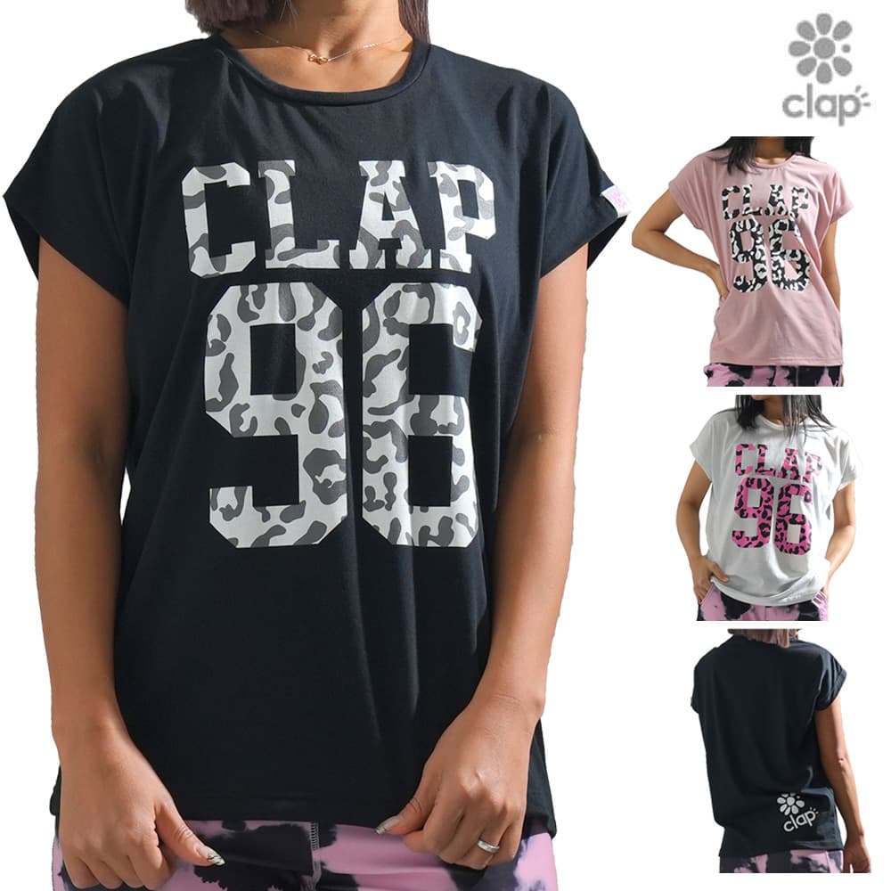 【店内商品3点以上でさらに3％OFFクーポン配布中】クラップ CLAP CLAP96 レオ ドルマンエス Tシャツ レディース スポーツアパレル トレーニング フィットネス 女性 CTS25012