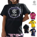 【店内商品3点以上でさらに3%OFFクーポン配布中】クラップ CLAP フラワーズ ティー Tシャツ レディース スポーツアパレル トレーニング フィットネス ...