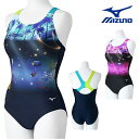 ミズノ MIZUNO フィットネス水着 レディース STROKE ONE ワンピース パッド付き 2025年春夏モデル N2JAC305
