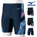 ミズノ MIZUNO フィットネス水着 メンズ ハーフスパッツ 2025年春夏モデル N2JBC116