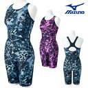 ミズノ MIZUNO フィットネス水着 レディース STROKE ONEオールインワン パッド付き 2025年春夏モデル N2JGC806