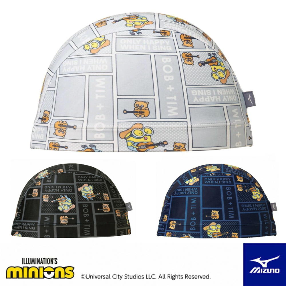 【店内商品3点以上でさらに3％OFFクーポン配布中】ミズノ MIZUNO 水泳 2WAYキャップ スイムキャップ ミニオンズ MINIONS 水泳小物 2025年春夏モデル N2JWC500