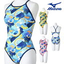 ミズノ MIZUNO 競泳水着 練習用水着 レディース エクサースーツ ミディアムカット EXER SUITS U-Fit Ri Collection 池江璃花...