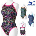 ミズノ MIZUNO 競泳水着 練習用水着 レディース エクサースーツ ミディアムカット EXER SUITS U-Fit Ri Collection 池江璃花子 競泳練習水着 2025年春夏モデル N2MAC767