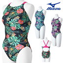 ミズノ MIZUNO 競泳水着 練習用水着 レディース エクサースーツ ミディアムカット EXER SUITS U-Fit 競泳練習水着 2025年春夏モデル ...