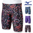 【店内商品3点以上でさらに3%OFFクーポン配布中】ミズノ MIZUNO 競泳水着 練習用水着 メンズ エクサースーツ ハーフスパッツ EXER SUITS U-Fit 競泳練習水着 2025年春夏モデル N2MBC586