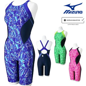 ミズノ MIZUNO 競泳水着 レディース WA承認モデル ST Lala ハーフスーツ マスターズバック オールインワン 2025年春夏モデル N2MGC248 fina マーク あり