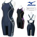 【店内商品3点以上でさらに3%OFFクーポン配布中】ミズノ MIZUNO 競泳水着 レディース WA承認モデル ST Lala ハーフスーツ マスターズバック オールインワン 2025年春夏モデル N2MGC747 fina マーク あり