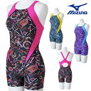 ミズノ MIZUNO 競泳水着 練習用水着 レディース エクサースーツ ミディアムハーフスーツ EXER SUITS U-Fit 競泳練習水着 2025年春夏モ...