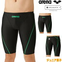 【店内商品3点以上でさらに3%OFFクーポン配布中】アリーナ ARENA 競泳水着 ジュニア男子 WA承認モデル レーシングスパッツ ハーフレッグ AQUA R...