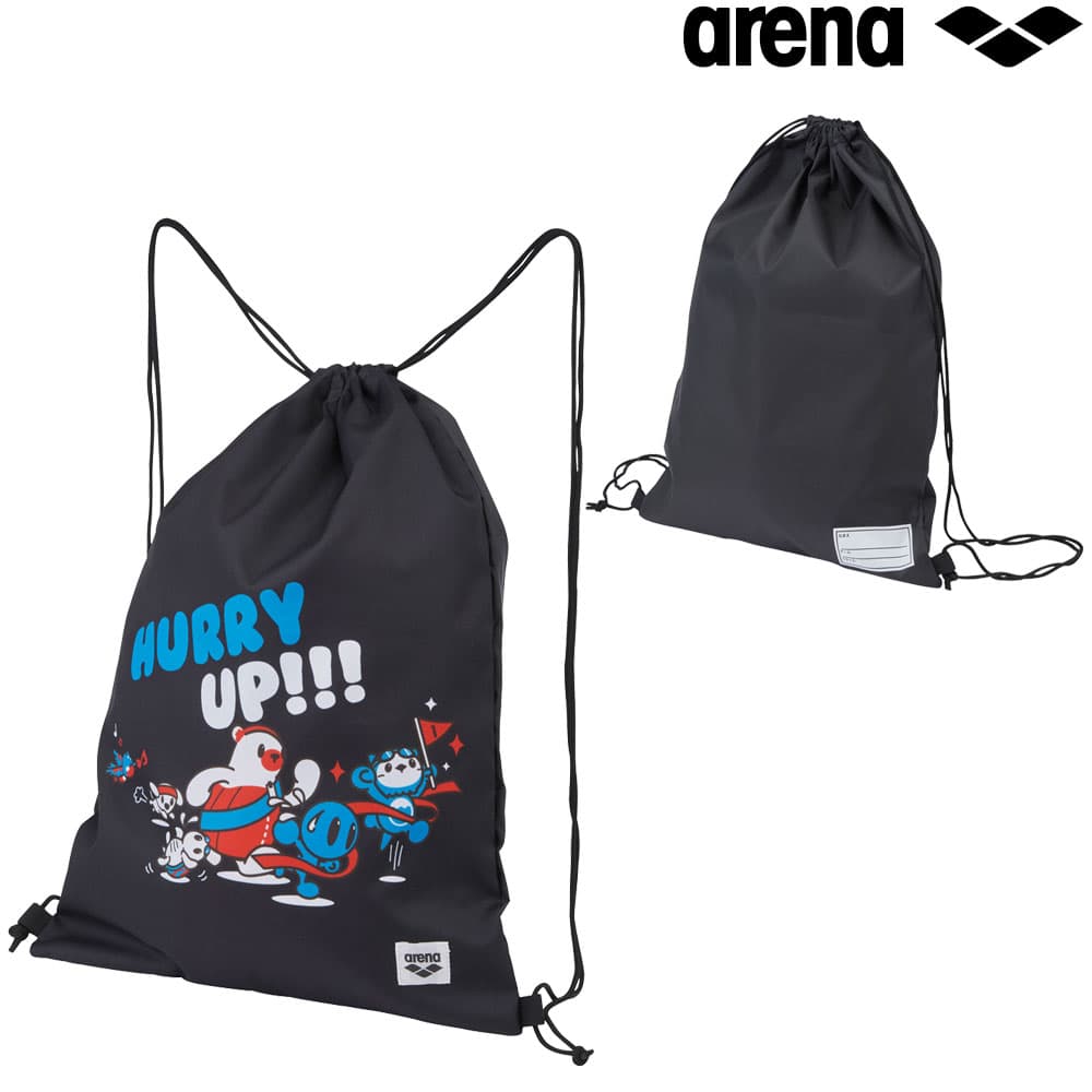【店内商品3点以上でさらに3％OFFクーポン配布中】アリーナ ARENA 水泳 マルチバッグ リュック スイミングバッグ ナップサック スポーツバッグ アリーナ君 フレンズ 2025年春夏モデル AS5SBP33U