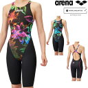 【店内商品3点以上でさらに3%OFFクーポン配布中】アリーナ ARENA 競泳水着 レディース WA承認モデル レーシングワンピーススパッツ オープンバック ハーフレッグ オールインワン AQUA ADVANCED AQUA XTREME WATER ILLUSION 2025年春夏モデル AS5SRC20L fina マーク あり