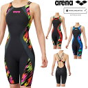 【店内商品3点以上でさらに3%OFFクーポン配布中】アリーナ ARENA 競泳水着 レディース WA承認モデル レーシングワンピーススパッツ オープンバック ダブルストラップ ハーフレッグ オールインワン AQUA ADVANCED AQUA XTREME 2025年春夏モデル AS5SRC23L fina マーク あり