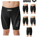 【店内商品3点以上でさらに3%OFFクーポン配布中】アリーナ ARENA フィットネス水着 メンズ スパッツ ハーフレッグ AQUA EXA ジオダイヤWR L...