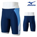 ミズノ MIZUNO 競泳水着 練習用水着 メンズ エクサースーツ ハーフスパッツ EXER SUITS U-Fit 競泳練習水着 2024年秋冬モデル N2M...