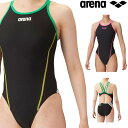 アリーナ ARENA 競泳水着 練習用水着 レディース トレーニングワンピース オープンバック タフスキンT2E 競泳練習水着 SAR-4106W