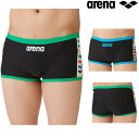 アリーナ ARENA 競泳水着 練習用水着 メンズ トレーニングスパッツ ショートレッグ タフスキンT2E 競泳練習水着 SAR-4107