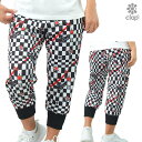 【店内商品3点以上でさらに3%OFFクーポン配布中】クラップ CLAP チェッカークラップ イージー レディース クロップドパンツ スポーツアパレル トレーニン...