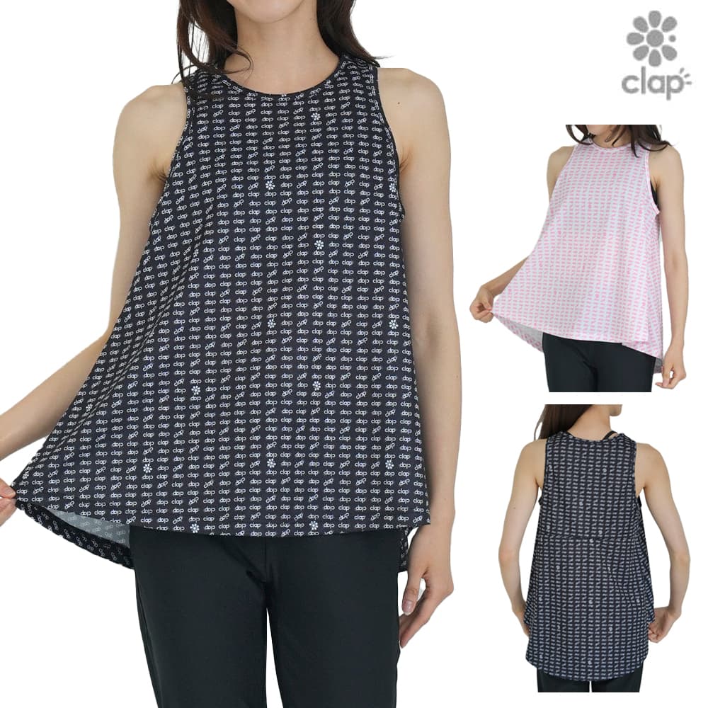 クラップ CLAP オールクラップロゴ フレアータンク レディース タンクトップ スポーツアパレル トレー..