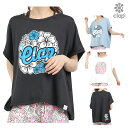 クラップ CLAP ハイビスカスクラップ ドルマンエル レディース Tシャツ 半袖 スポーツアパレル トレーニング フィットネス 女性 CTS25046