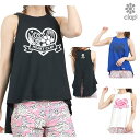 クラップ CLAP ハートクラップ スリットタンク レディース タンクトップ スポーツアパレル トレーニング フィットネス 女性 CTS25048