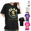 【店内商品3点以上でさらに3%OFFクーポン配布中】クラップ CLAP クラップフラワー ティー レディース Tシャツ 半袖 スポーツアパレル トレーニング フ...