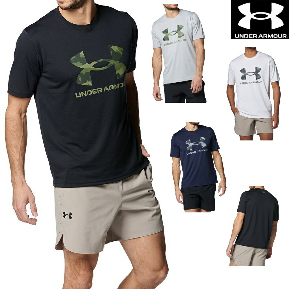 【店内商品3点以上でさらに3％OFFクーポン配布中】アンダーアーマー UNDER ARMOUR UAテック カモ ビッグロゴ ショートスリーブTシャツ メンズ スポーツアパレル スポーツウェア 運動 トレーニング U1384797