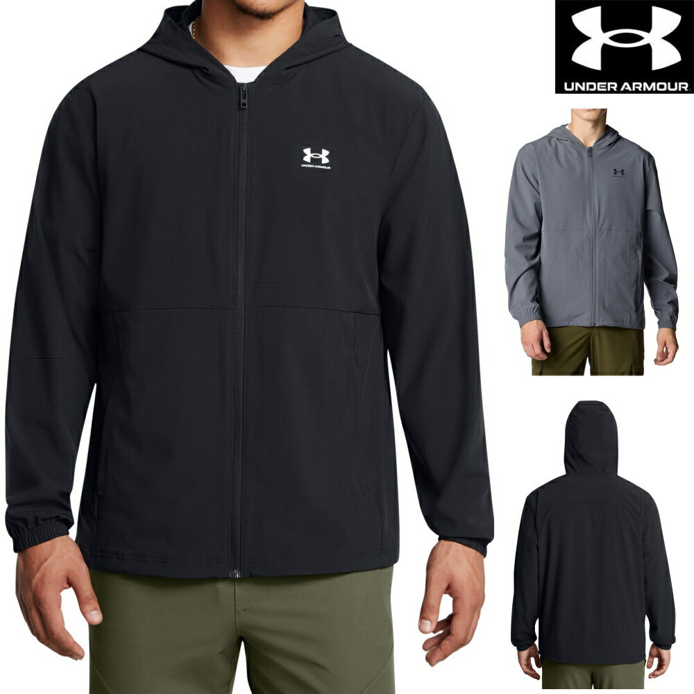 【店内商品3点以上でさらに3％OFFクーポン配布中】アンダーアーマー UNDER ARMOUR UAバイブウーブン ウインドブレーカー メンズ スポーツアパレル パーカー ウェア 長袖 秋冬 U1386555
