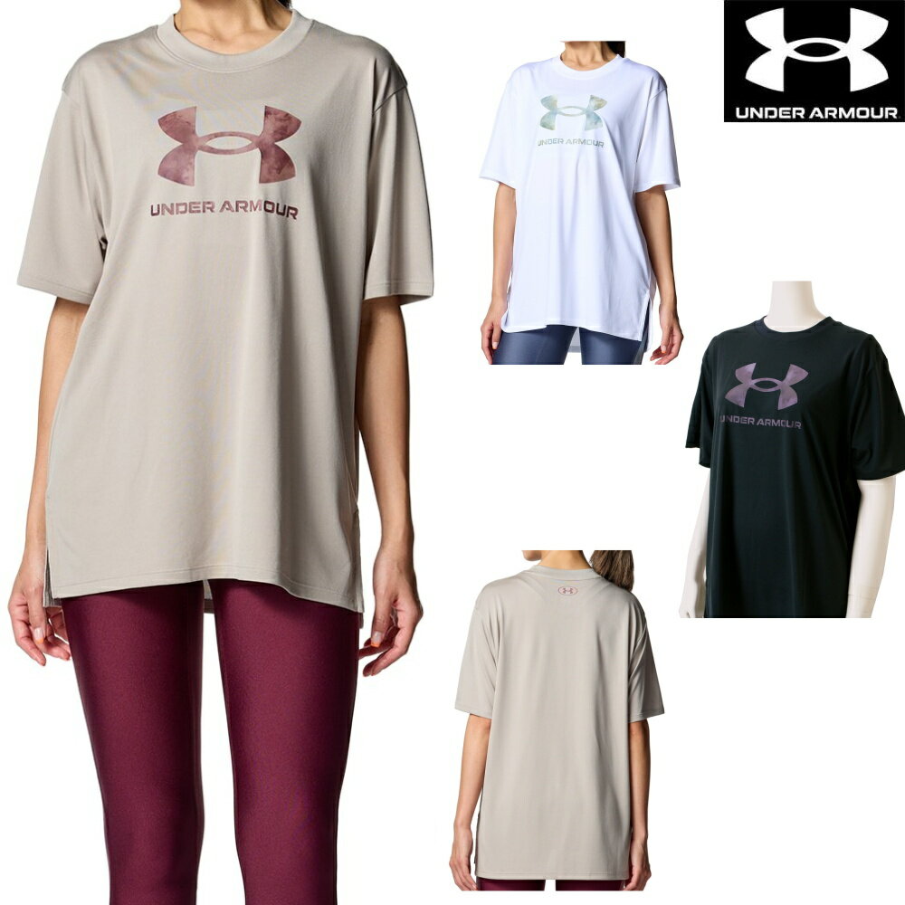 【店内商品3点以上でさらに3％OFFクーポン配布中】アンダーアーマー UNDER ARMOUR UAテック オーバーサイズド ビッグロゴ Tシャツ レディース 女性 スポーツアパレル スポーツウェア 運動 トレーニング U6007702