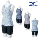 【店内商品3点以上でさらに3%OFFクーポン配布中】ミズノ MIZUNO フィットネス水着 レディース セパレーツ パッド付き 2025年秋冬モデル N2JGC...