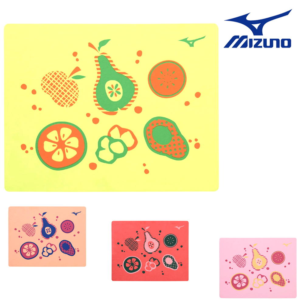 【店内商品3点以上でさらに3％OFFクーポン配布中】ミズノ MIZUNO 水泳 限定モデル 吸水タオル スイムタオル セームタオル フルーツ 2025年秋冬モデル N2JYC506