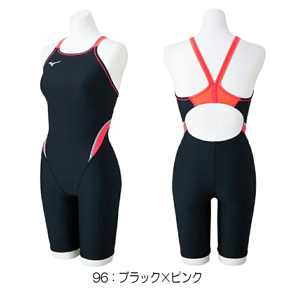 【クーポンで更に12%OFF対象】ミズノ MIZUNO 競泳水着 練習用水着 レディース エクサースーツ ハーフスーツ オールインワン EXER SUITS U-Fit 競泳練習水着 N2MGC263 3