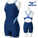 【店内商品3点以上でさらに3%OFFクーポン配布中】ミズノ MIZUNO 競泳水着 練習用水着 レディース エクサースーツ ミディアムハーフスーツ EXER S...