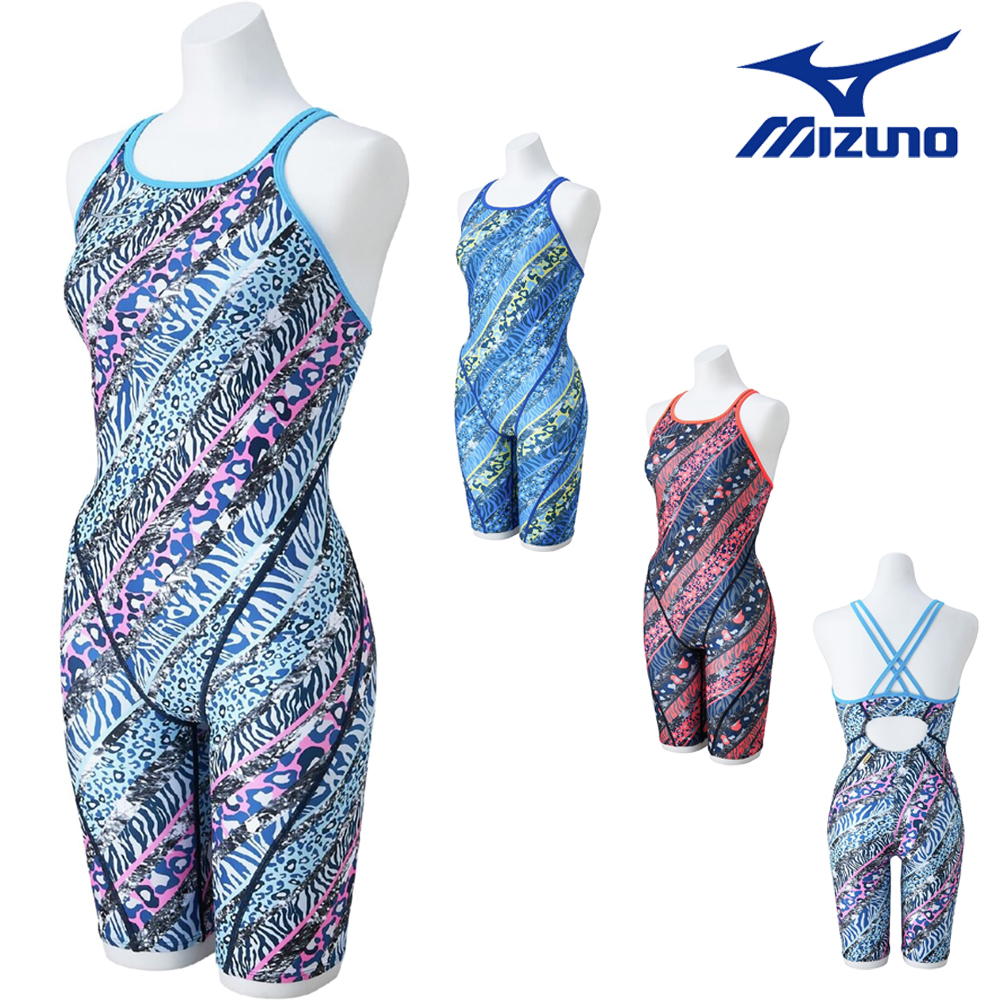 【店内商品3点以上でさらに3%OFFクーポン配布中】ミズノ MIZUNO 競泳水着 練習用水着 レディース AYA COLLECTION 寺川綾 エクサースーツ ハーフスーツ オールインワン U-Fit 競泳練習水着 2025年秋冬モデル N2MGC774